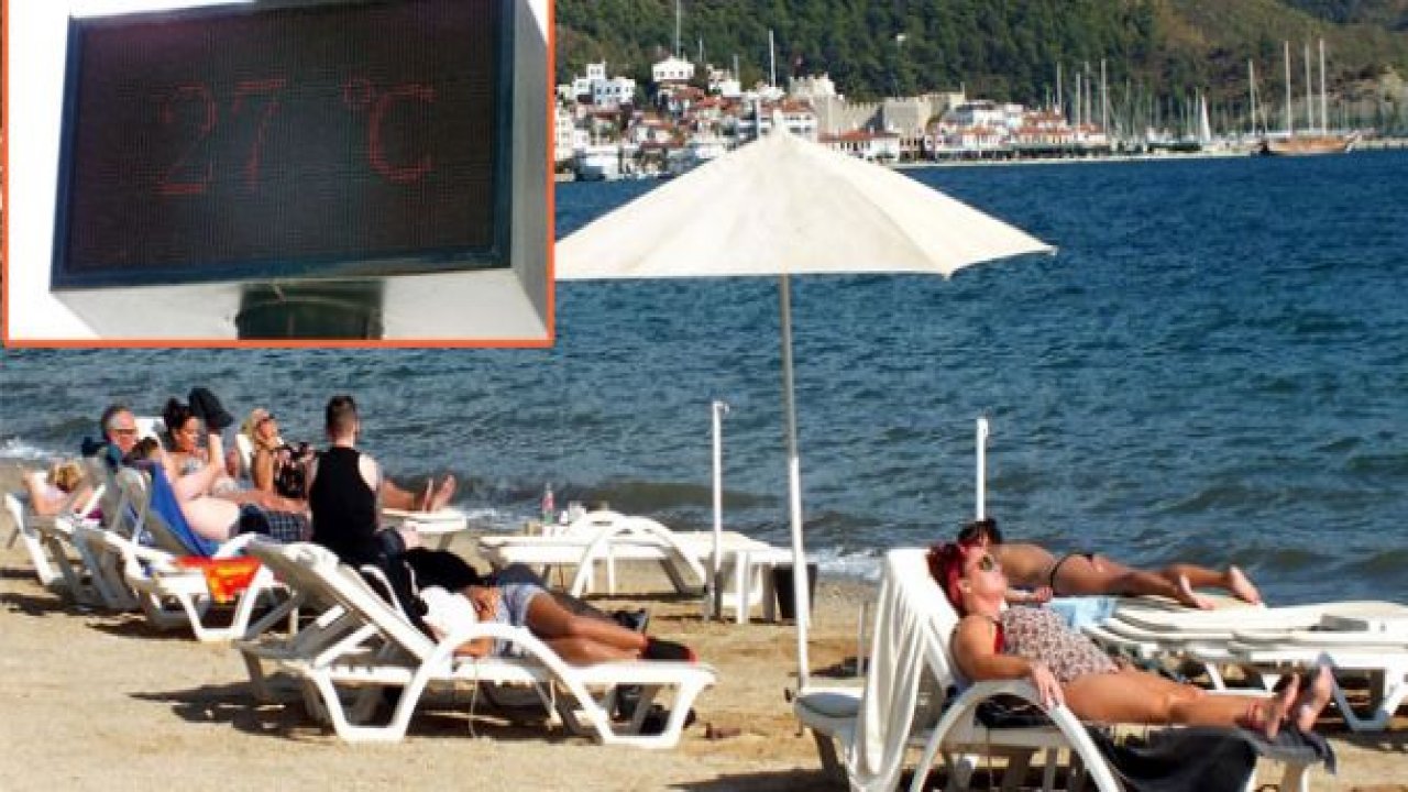 Marmaris'e kış gelmedi