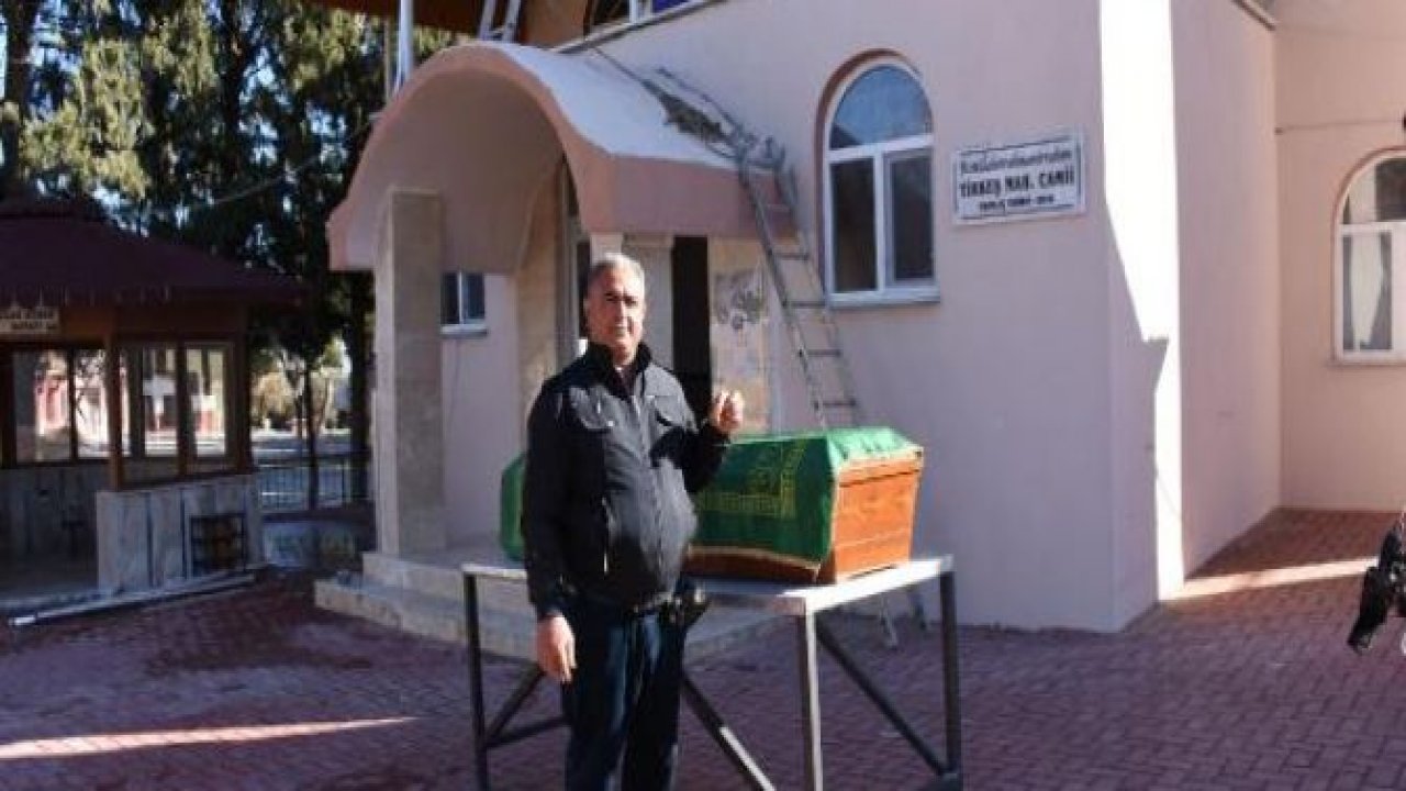 Almanya'dan tabut geldi cami açıldı