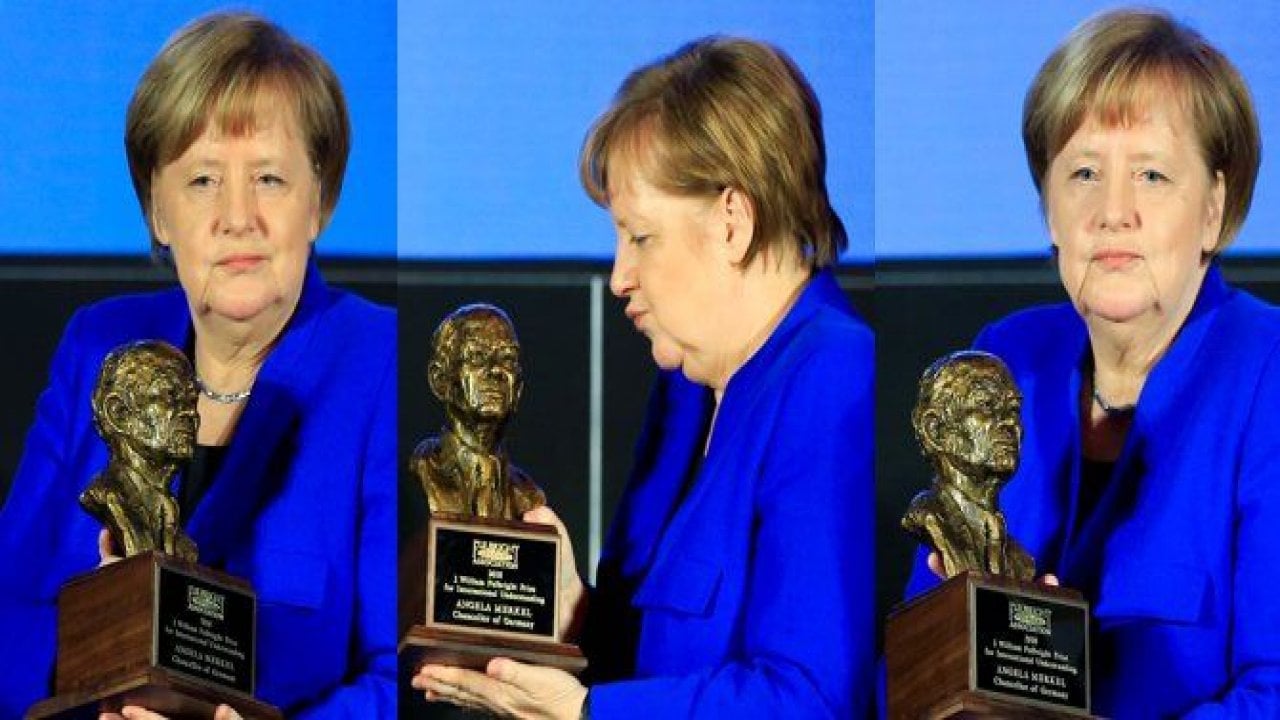 Merkel'e Fulbright Anlayış Ödülü