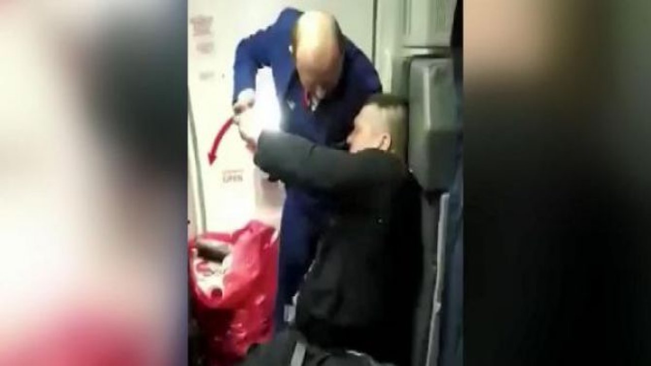Sarhoş yolcu acil iniş yaptırdı