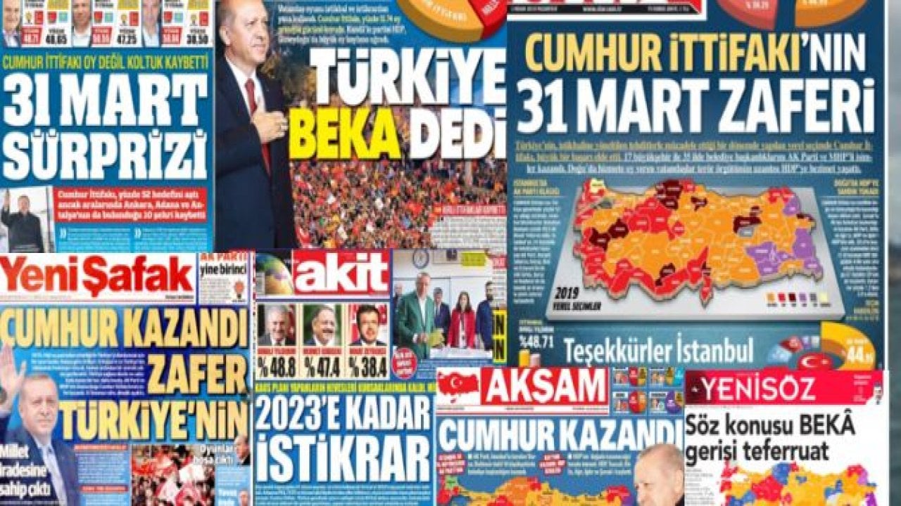 Yandaş gazetelerden İstanbul manşeti skandalı