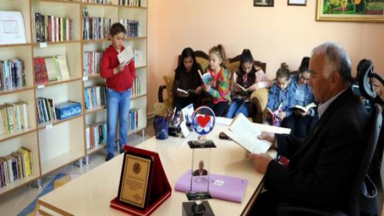 Gurbetçiden memleketine halk kütüphanesi