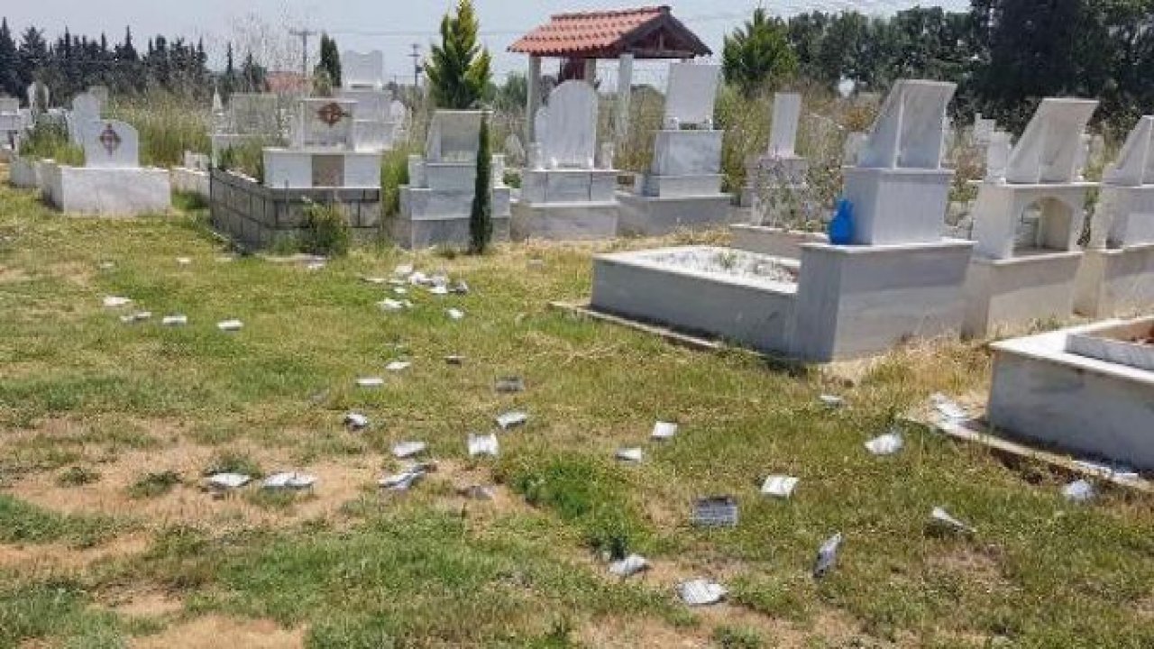 Türk mezarlığına saldırı