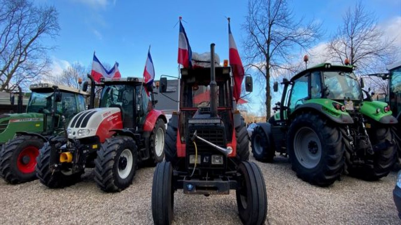 Hollanda'da çiftçiler hükümeti protesto etti