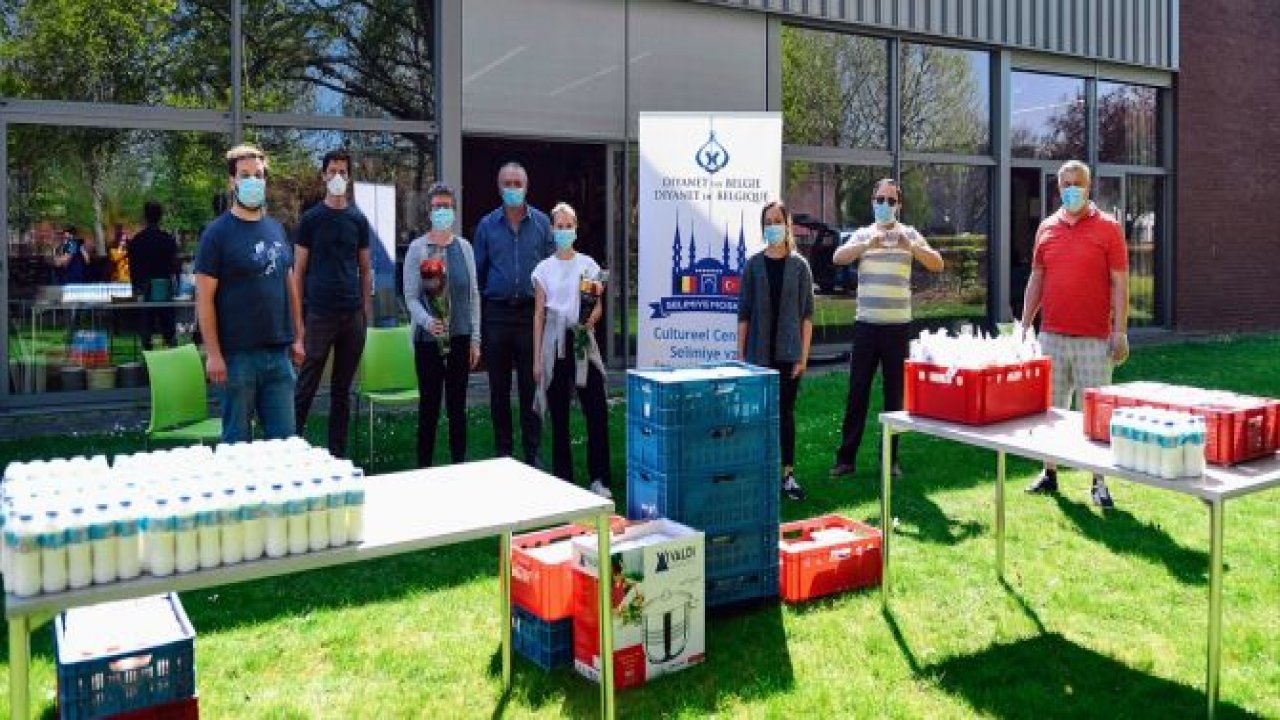 Belçikalı Türkler 3 bin 700 kap yemek dağıttı