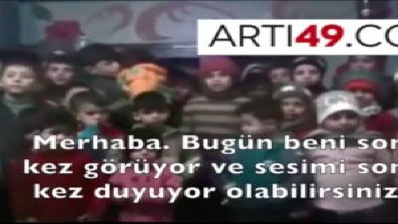 Halep'te yetimhanede mahsur kalan çocukların mesajı yürekleri dağladı