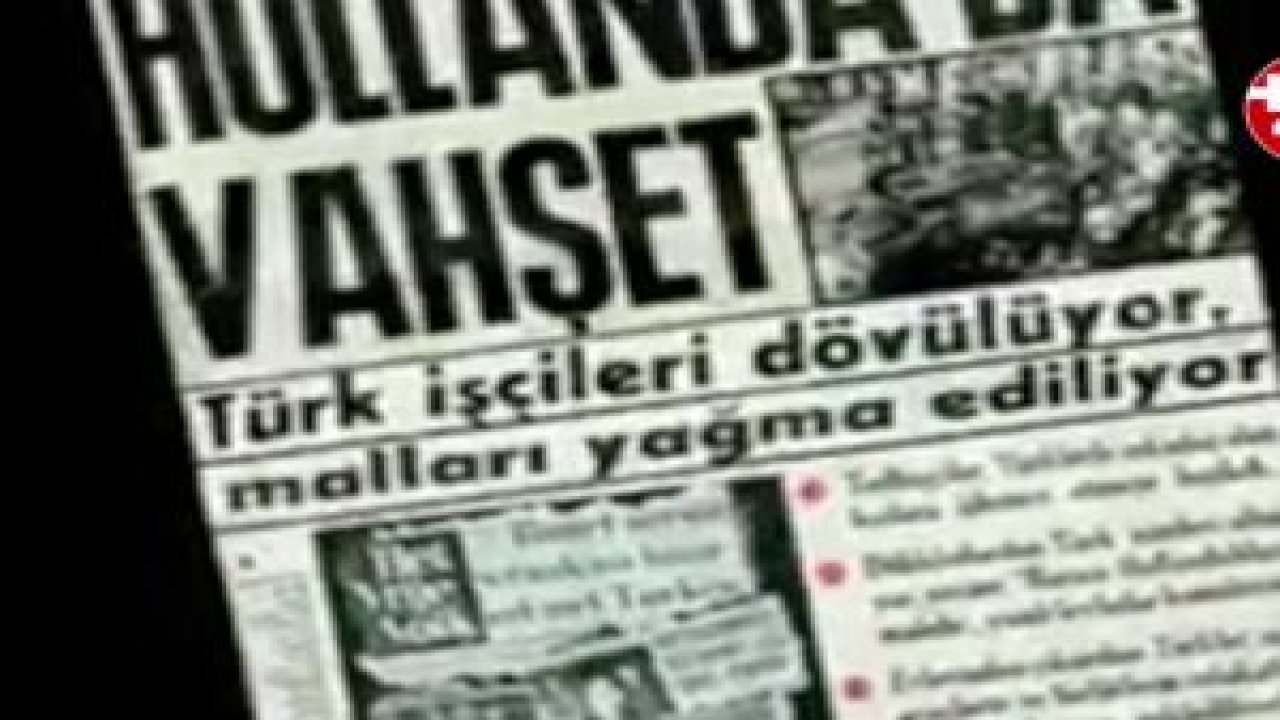 Hollanda'da Türk iş yerlerini taşlayan Hollandalılar (1972)