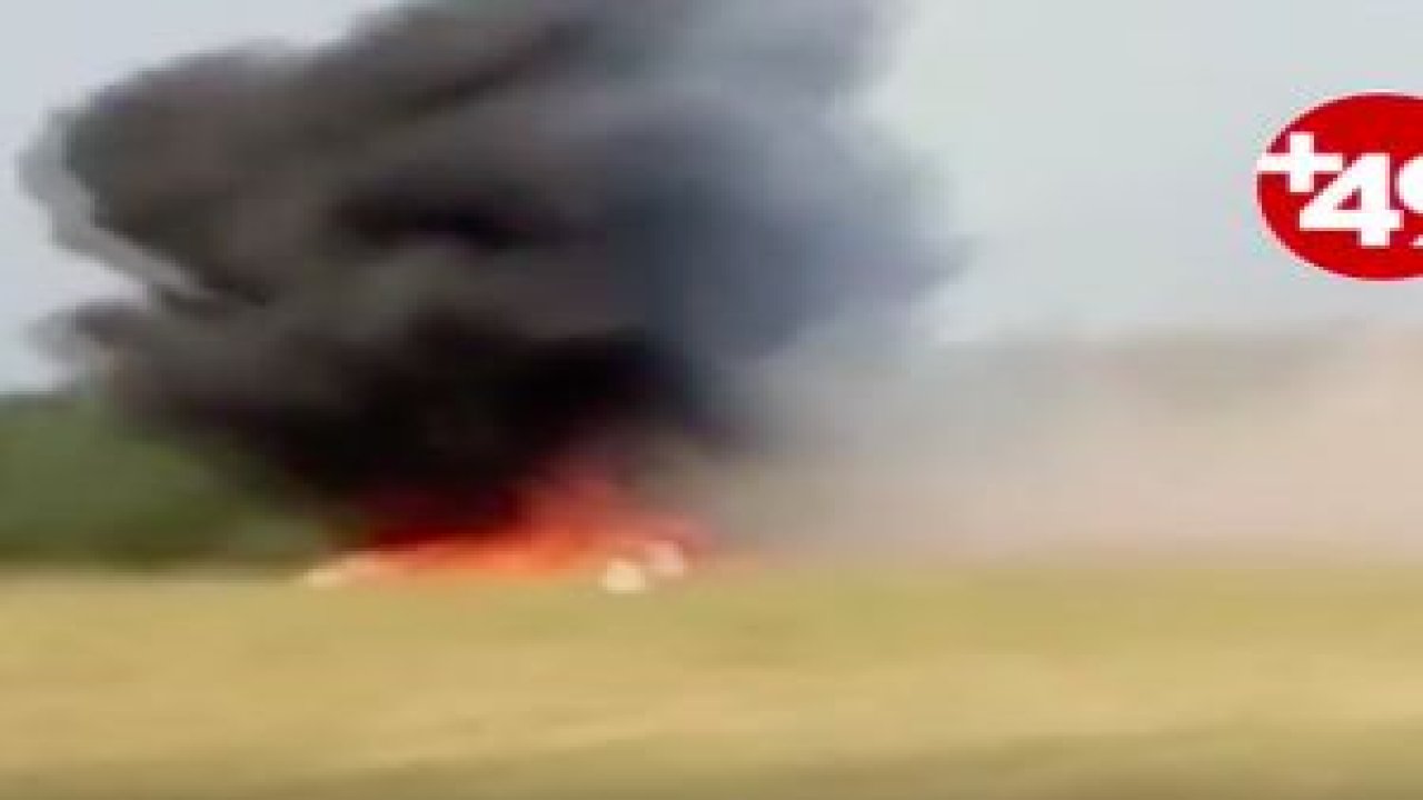 Uçak düşerken kamera kayıttaydı
