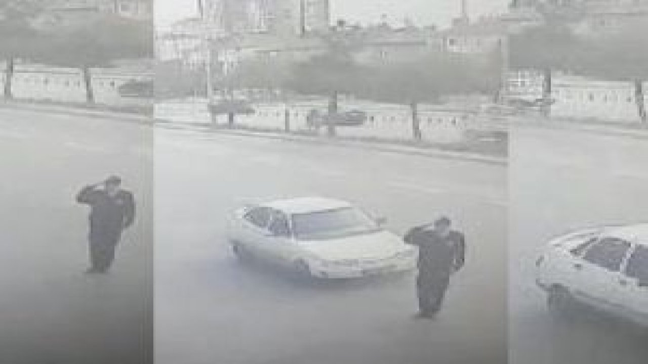 Vali'ye selam veren polise otomobil çarptı