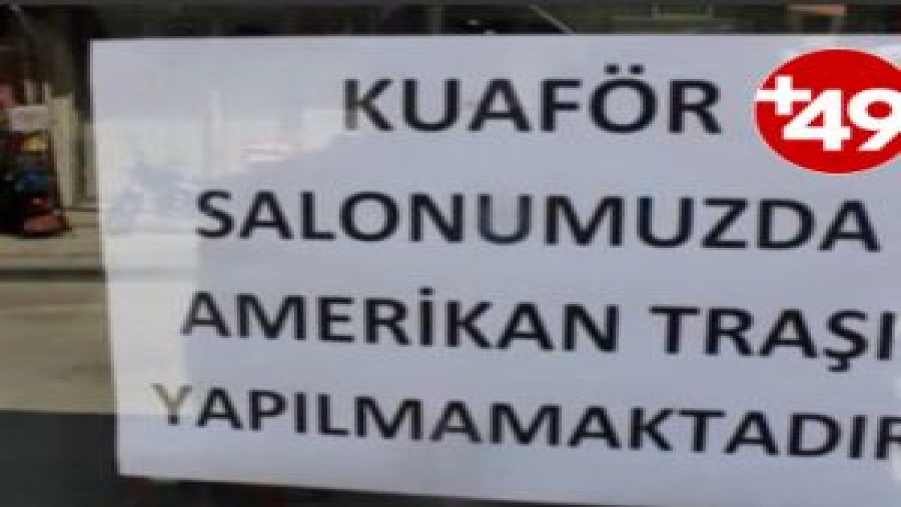 Berberlerden 'Amerikan tıraşı' boykotu