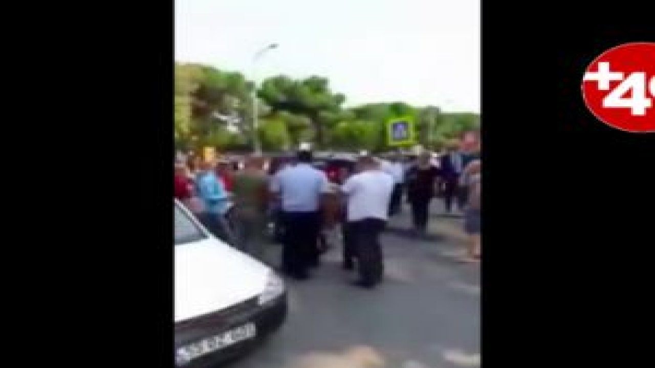 İncirlere el koyan zabıtaya vatandaştan tepki