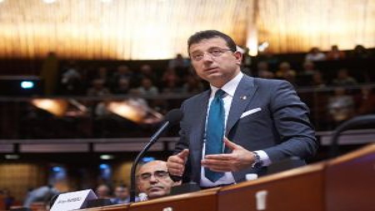 İmamoglu, Avrupa Konseyi’nde konuştu