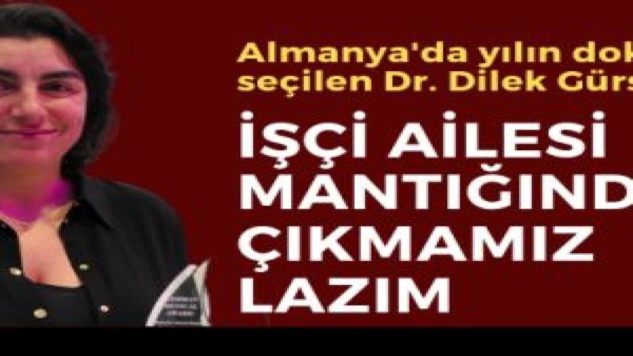 'İşçi ailesi mantığından çıkmamız lazım'