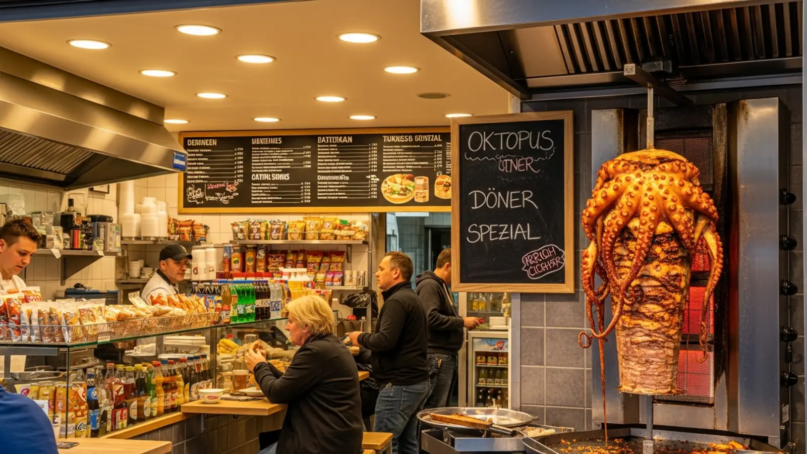 Alman dönerinde yeni dönem: Ahtapot döner!