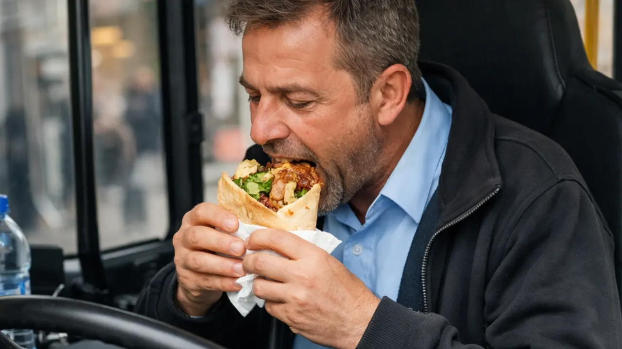 Almanya bu otobüs şoförünü konuşuyor: Döner yemek için otobüsü durdurdu