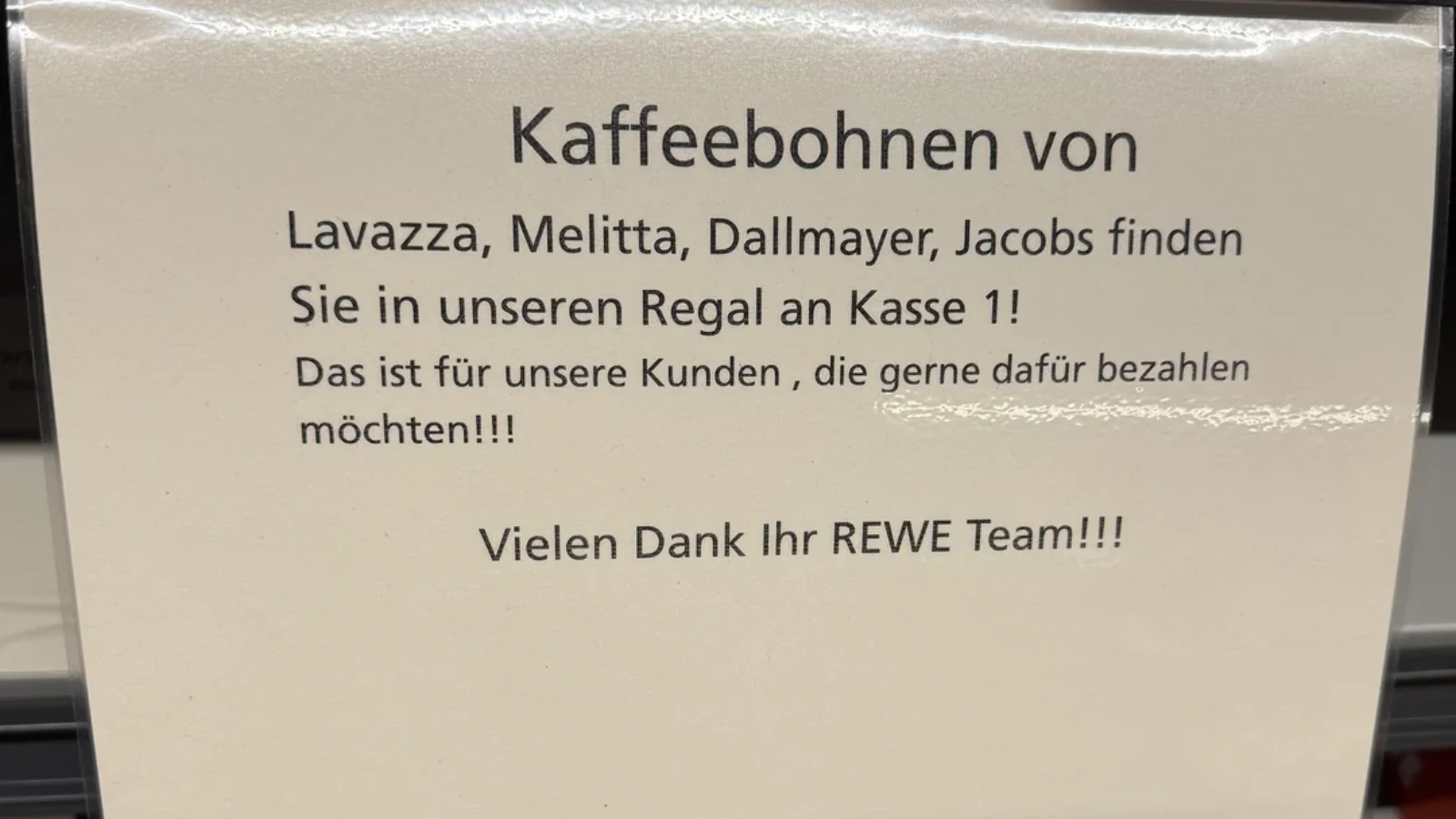 Rewe marketlerinde kahveye kilitli satış dönemi başladı