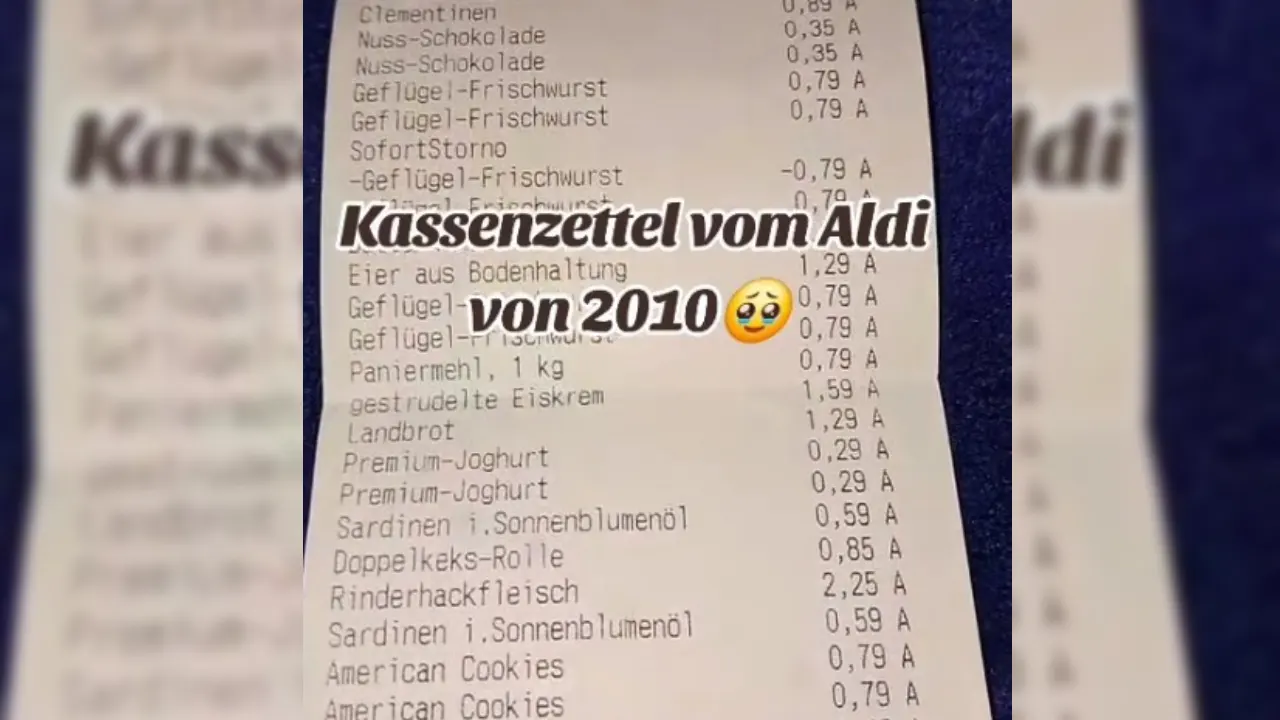 38 ürün 29 Euro fiyat! Aldi'nin 2010 yılına ait ürün fiyatları "Ah bir zamanlar Almanya" dedirtti