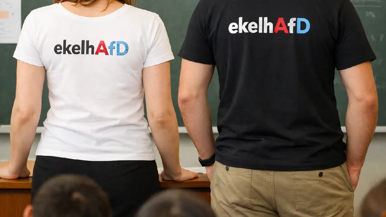 Almanya'da AfD karşıtı kıyafet giyen öğretmen hakkında inceleme başlatıldı
