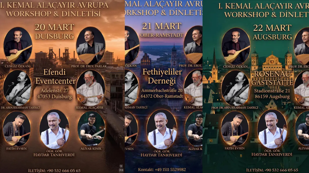 Kemal Alaçayır’dan Almanya'da bağlama buluşmaları