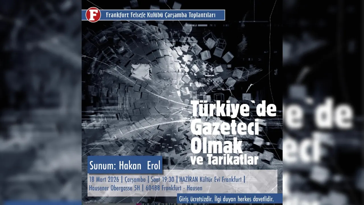 Frankfurt'ta Türkiye’de gazeteci olmanın zorlukları konuşulacak