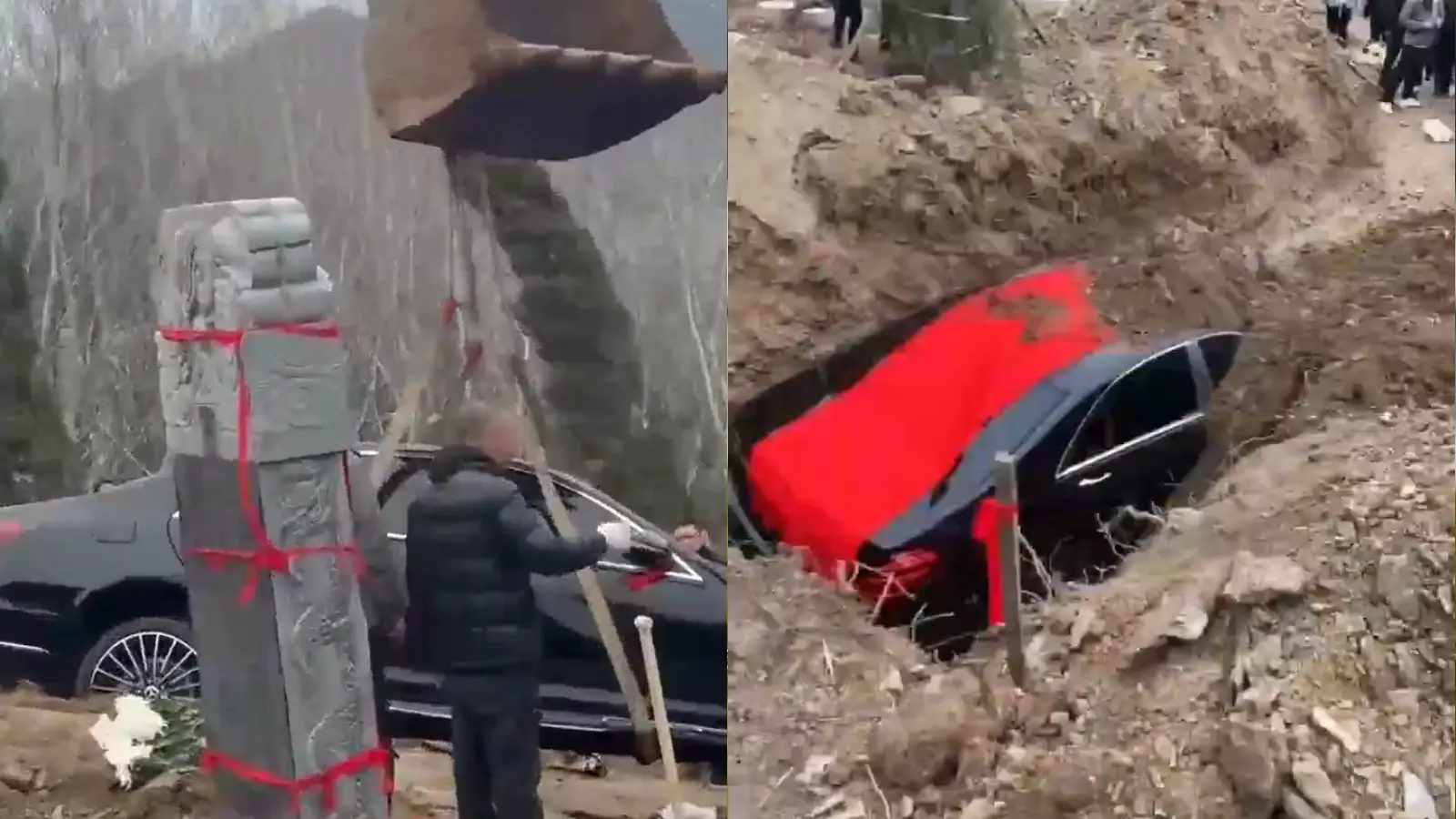 Cenazede Mercedes-Benz mezara gömüldü