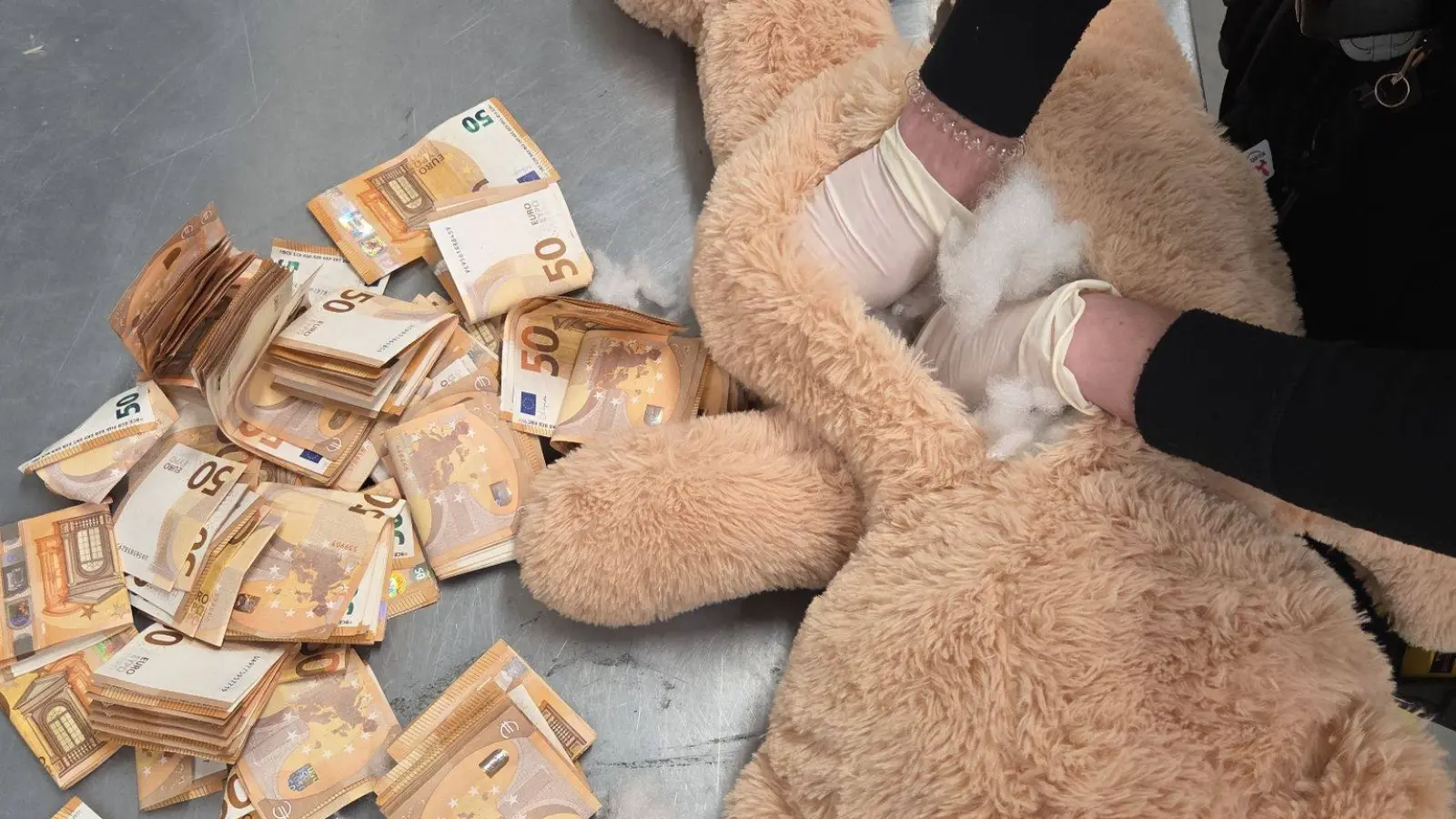 Oyuncak ayının içinden çıkan 50 bin Euro şaşkınlık yarattı