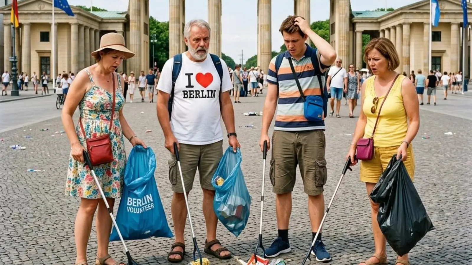 Berlin çöplerini turistlere toplatmaya hazırlanıyor