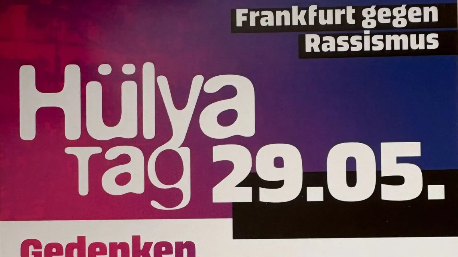 Frankfurt’ta ırkçılığa karşı buluşma 29 Mayıs’ta yapılıyor