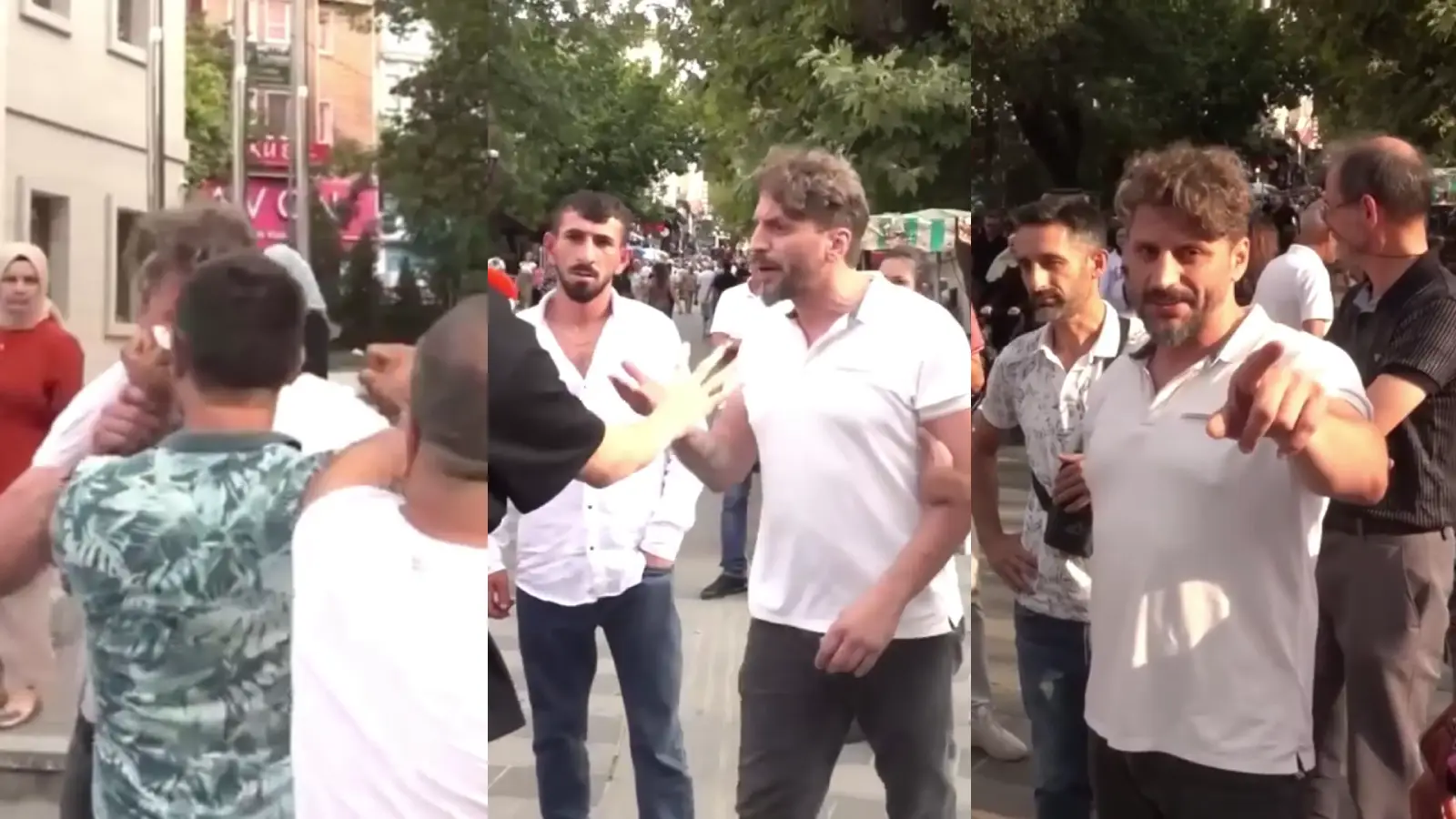 Sokak röportajına giren gurbetçi ortalığı gerdi: Çevredekiler araya girdi