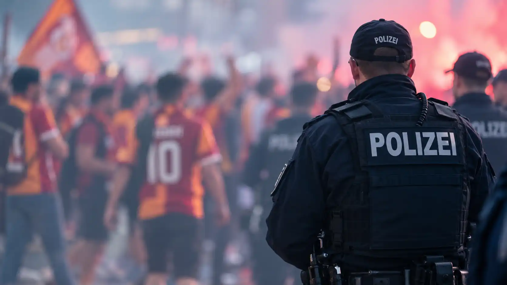 Berlin'de Türk taraftar konvoyunda yumruk atan polise 6.300 Euro ceza