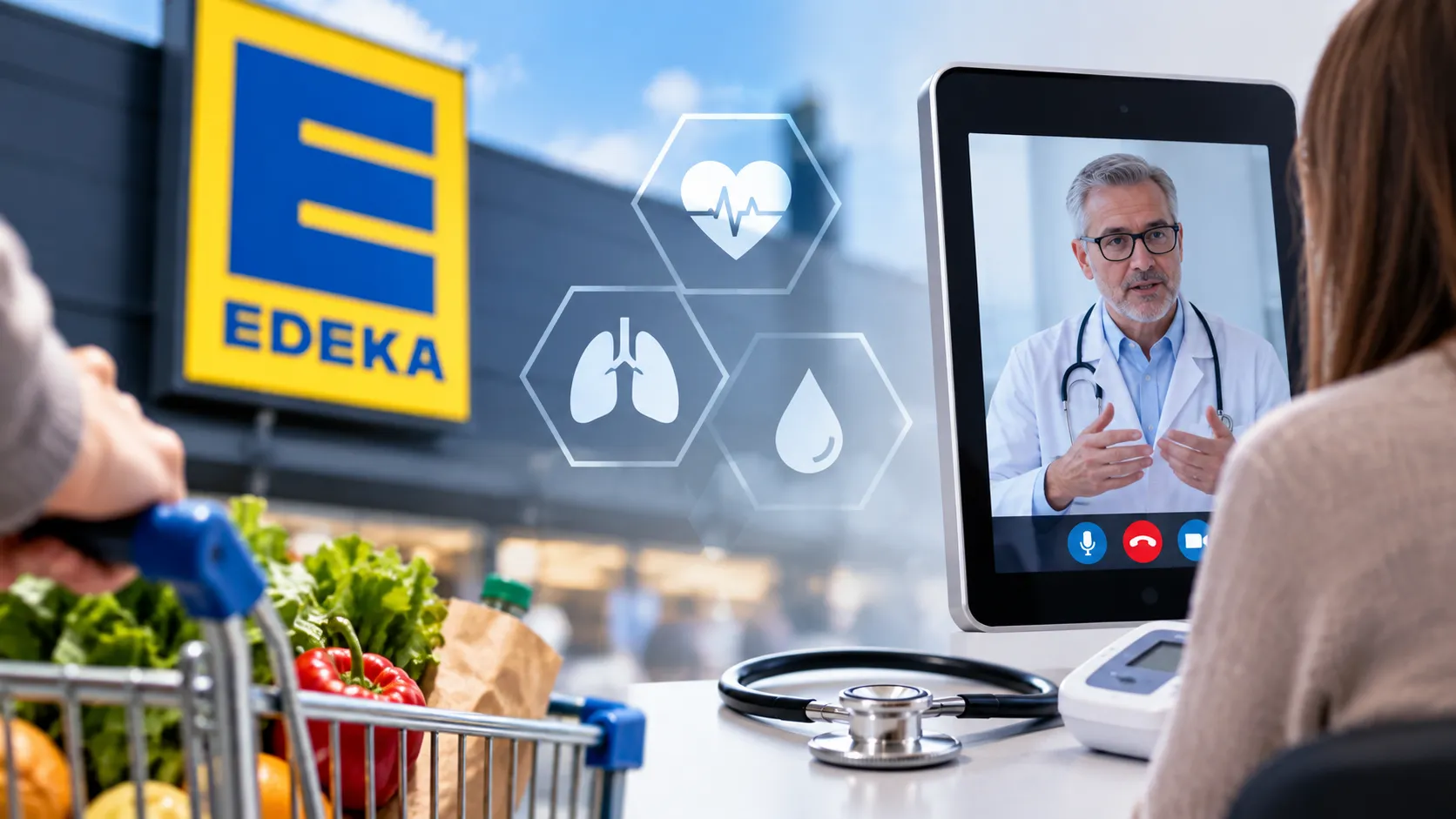 Almanya’da markete gidip doktora da görünecekler: Edeka yeni sistemi deniyor