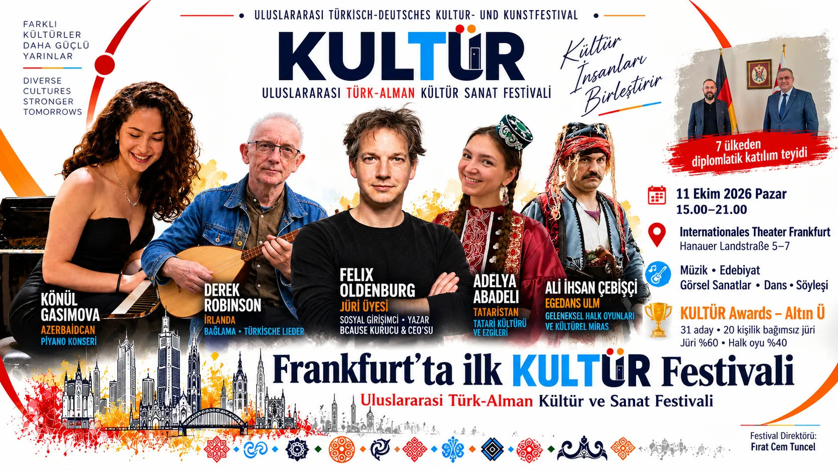 Frankfurt’ta ilk kez Türk-Alman kültür ve sanat festivali düzenlenecek