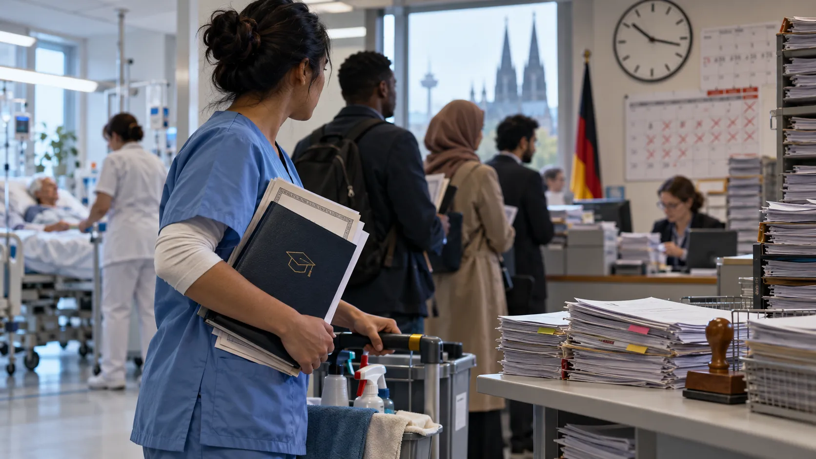 Diploması var ama vasıfsız işte çalışıyor: Almanya yabancı uzmanları değerlendiremiyor