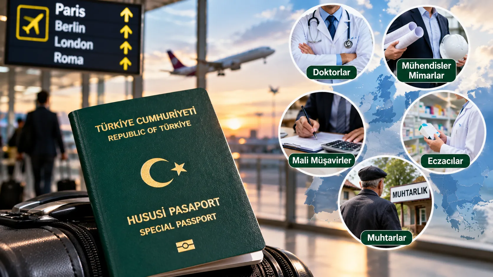 Avrupa'ya vizesiz seyahat kapısı genişliyor: 6 meslek grubuna daha yeşil pasaport müjdesi!