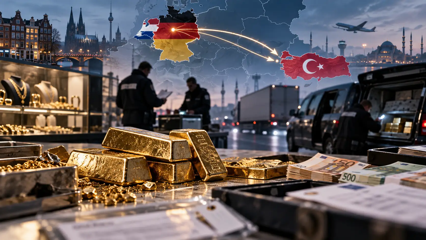 Almanya’da büyük operasyon: Tonlarca altının Türkiye’ye taşındığı iddiası