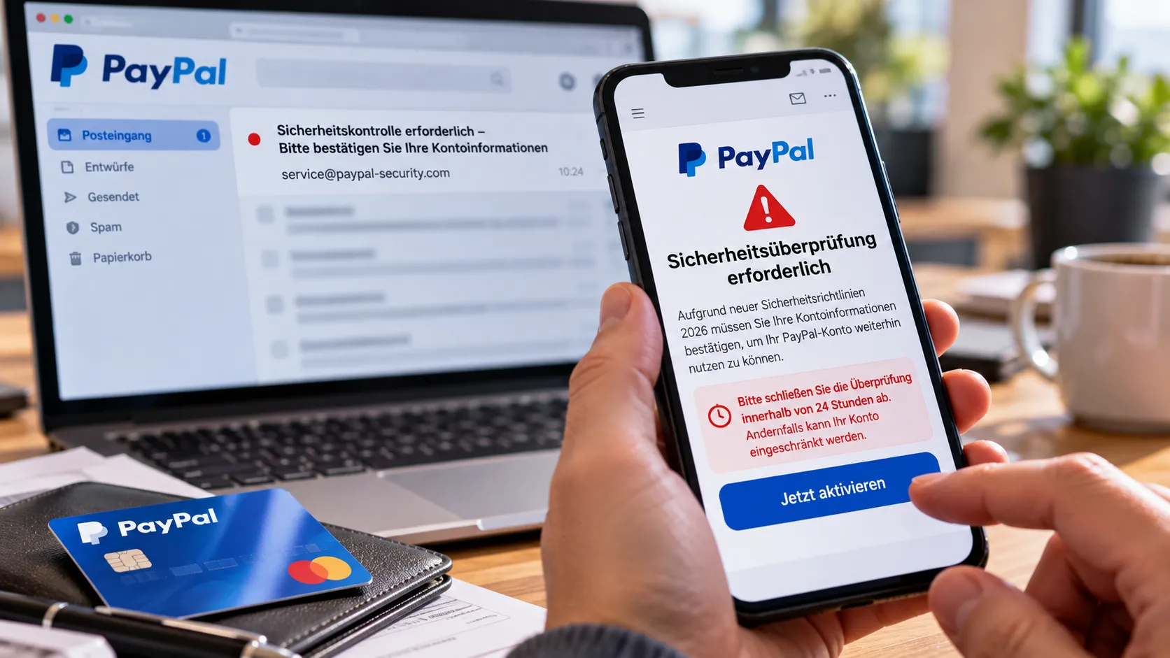 Almanya'da yeni PayPal dolandırıcılığı: 24 saat tuzağına düşmeyin