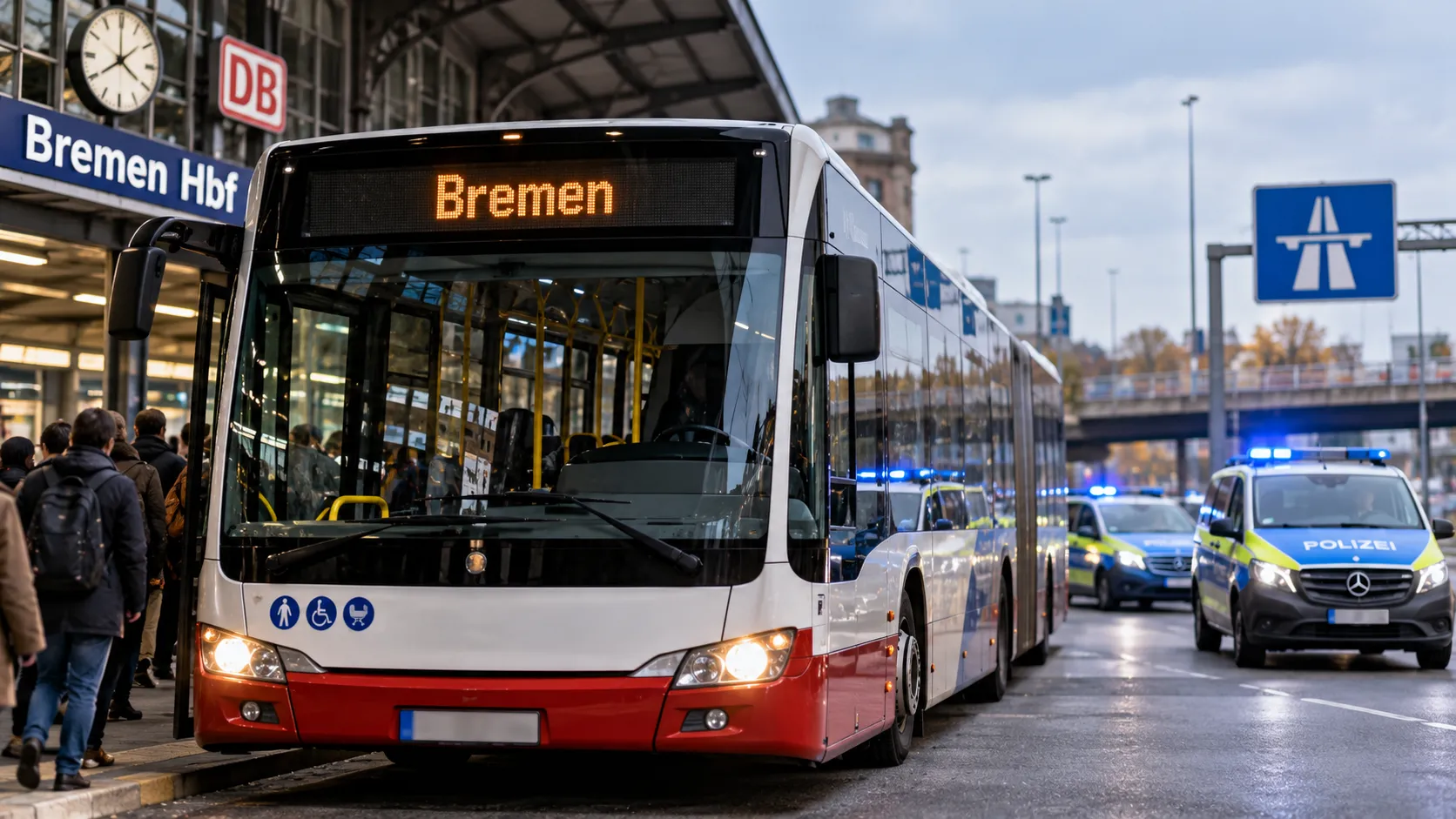 Bremen'de 18 yaşındaki genç şoför gibi davrandı ve yolcularla dolu otobüsü kaçırdı