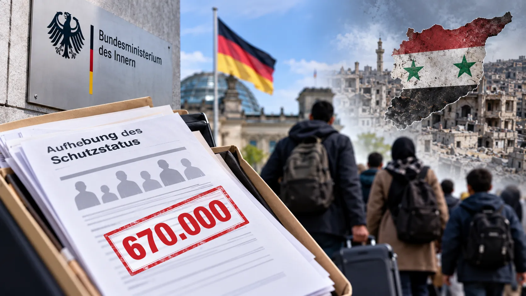 Almanya'da 670 bin Suriyelinin koruma statüsü gündemde: Geri dönüş için 7 bin Euro planı