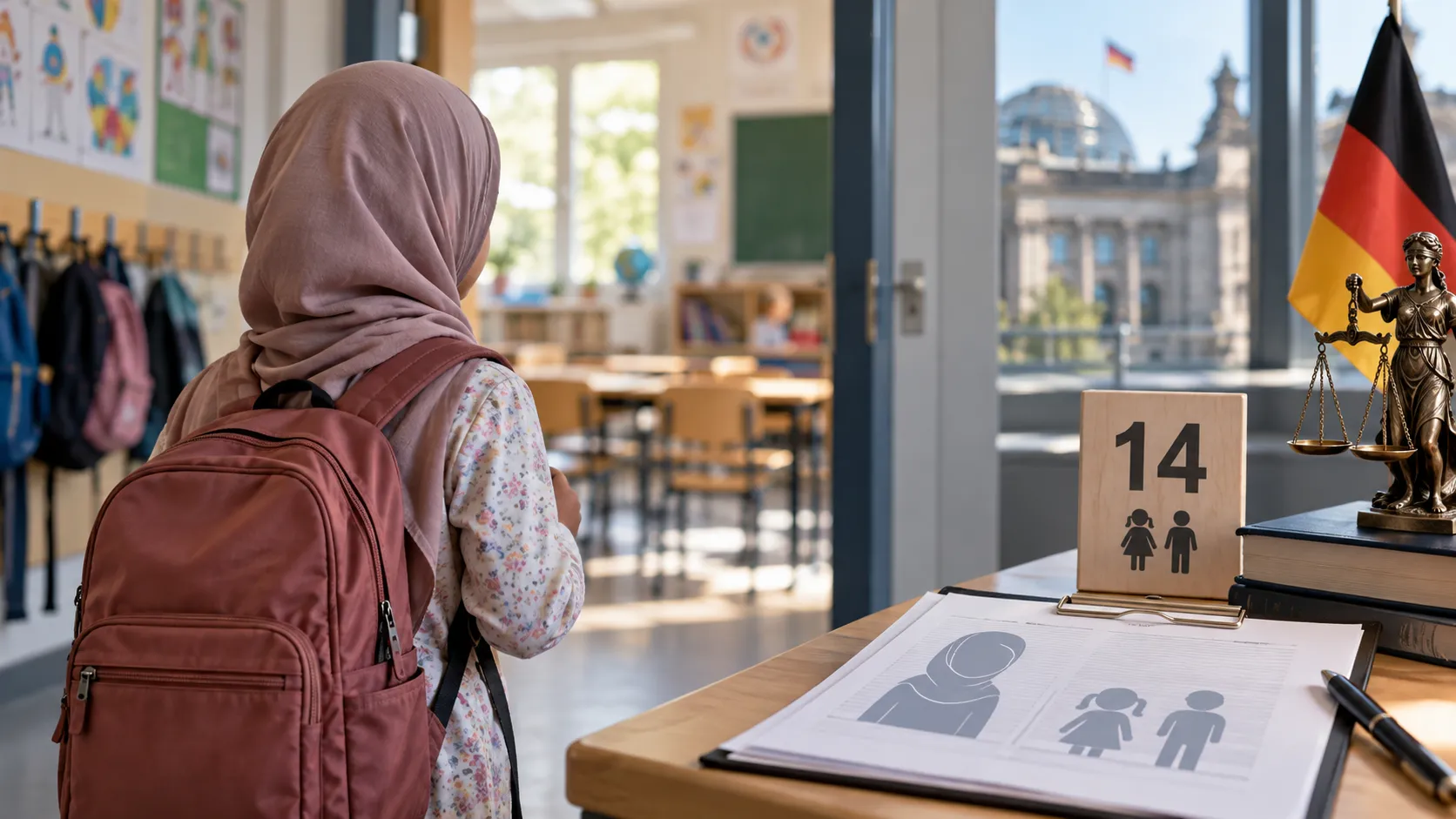 Almanya'da 14 yaş altı kız çocuklarına başörtüsü yasağı gündemde