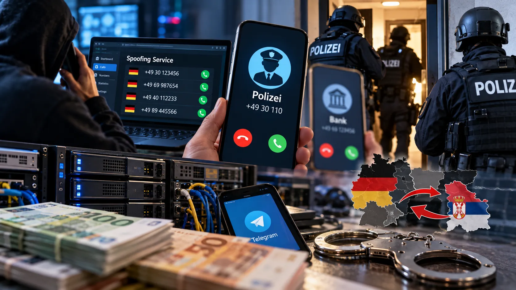 Almanya'da 600 bin sahte telefon aramasının arkasındaki sistem çökertildi: 1,6 milyon Euro'luk vurgun iddiası