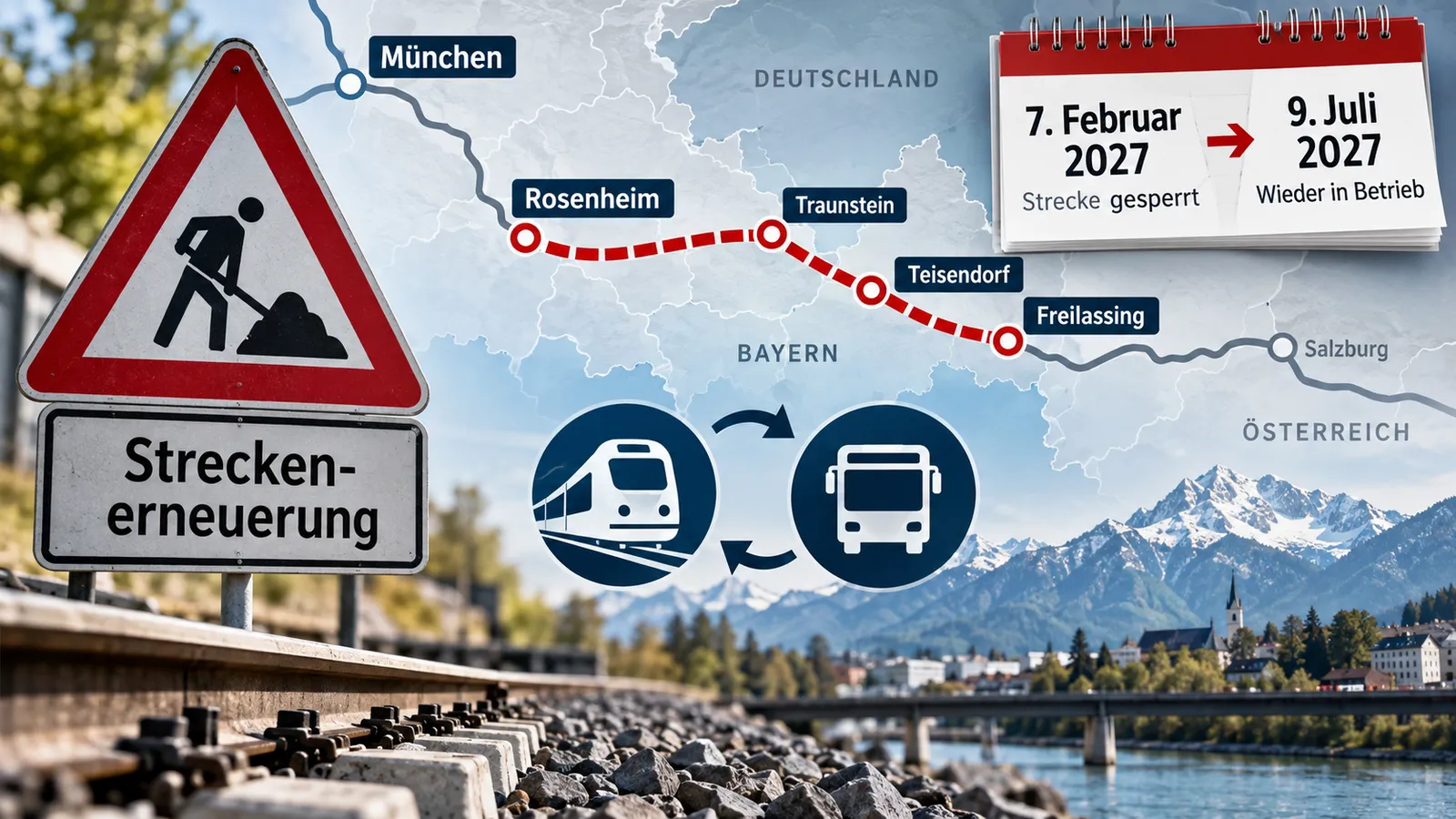 Bavyera'da büyük tren kesintisi: 72 otobüs devreye girecek