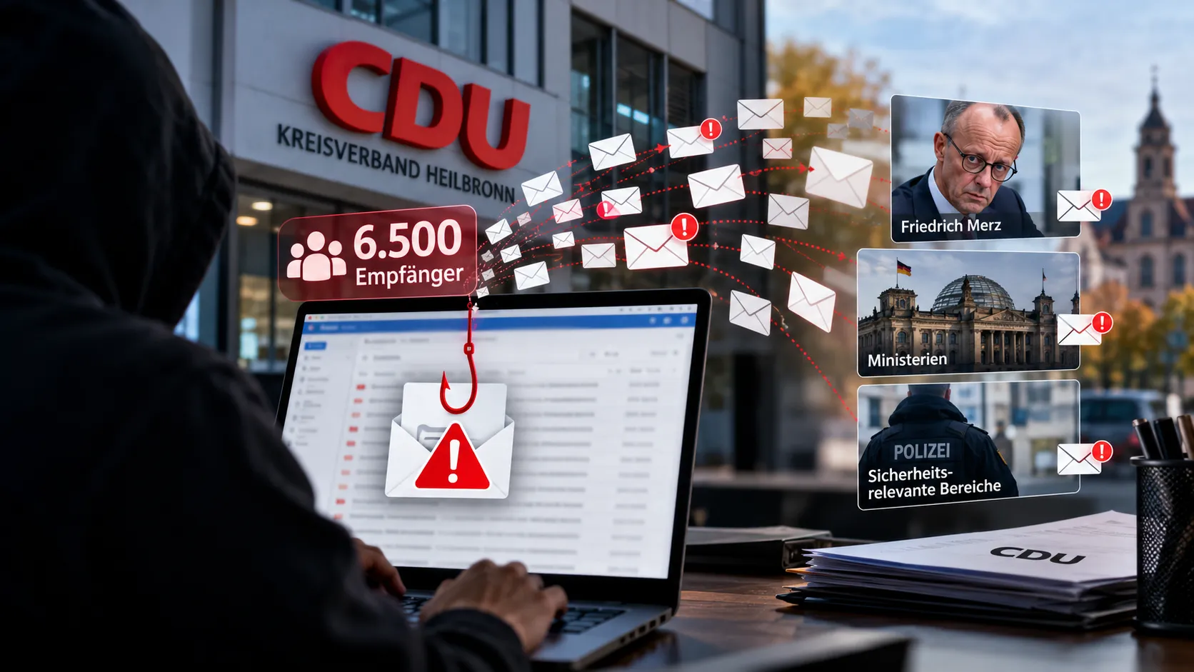 Almanya'da CDU'nun hesabı hacklendi: Başbakan Merz'e bile sahte mesaj gönderildi!