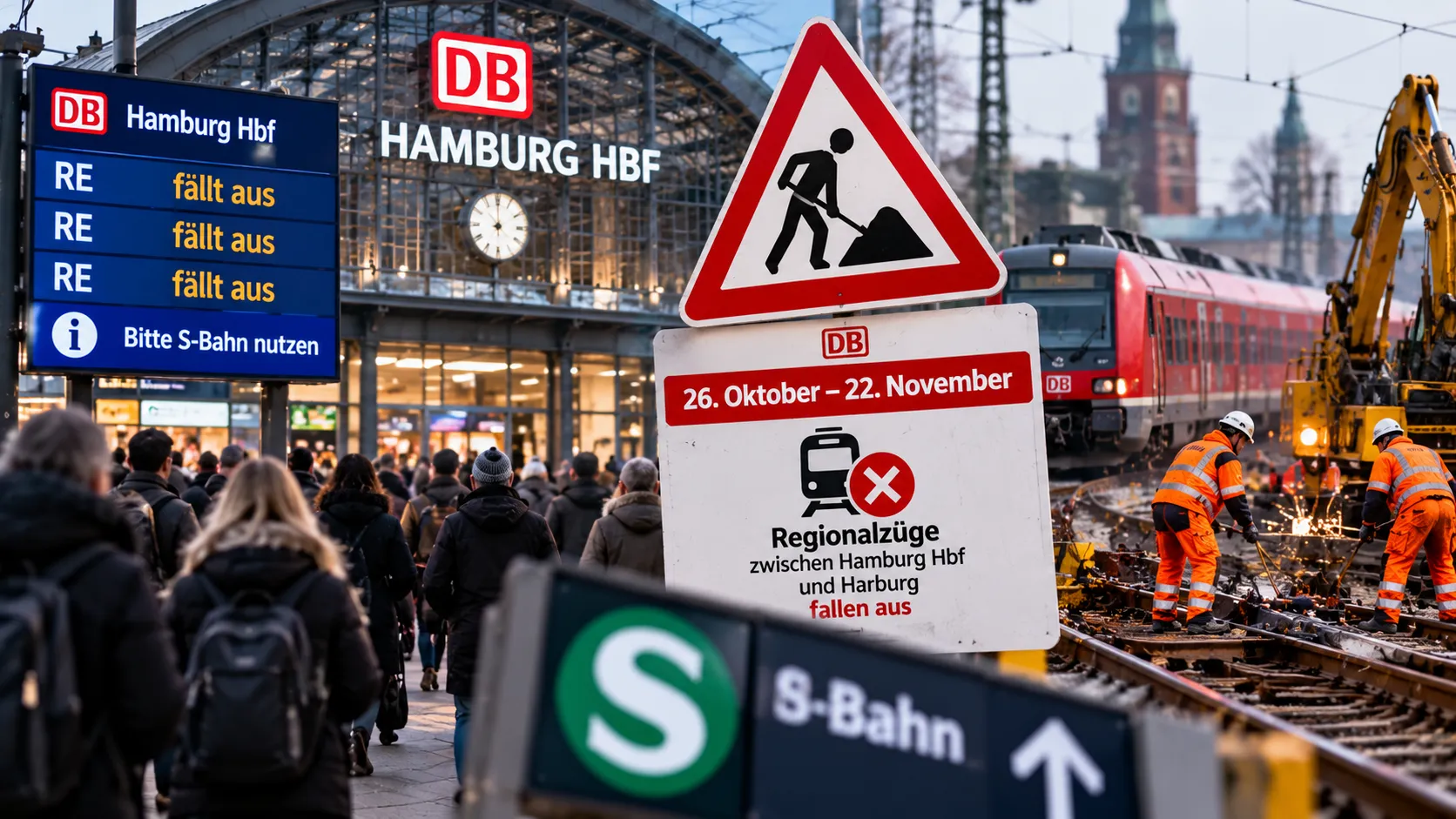 Hamburg'da tren seferleri 4 hafta durduruluyor: Yolculara önemli uyarı
