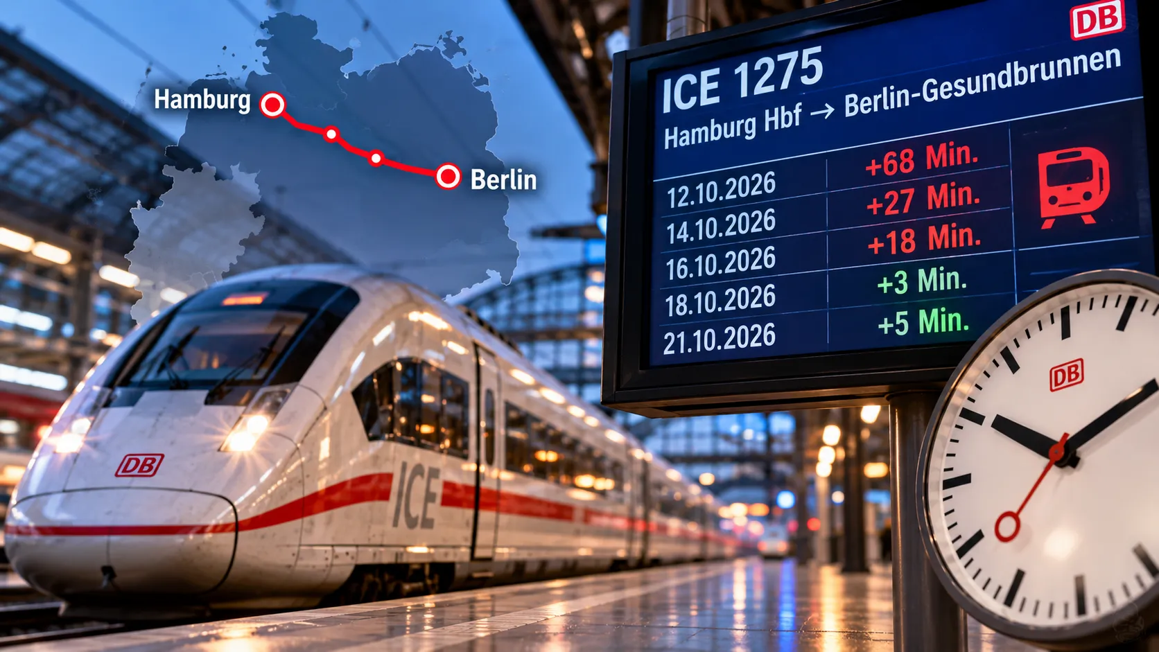 Almanya'nın en çok geciken ICE treni belli oldu: 12 seferin 10'unda gecikti!