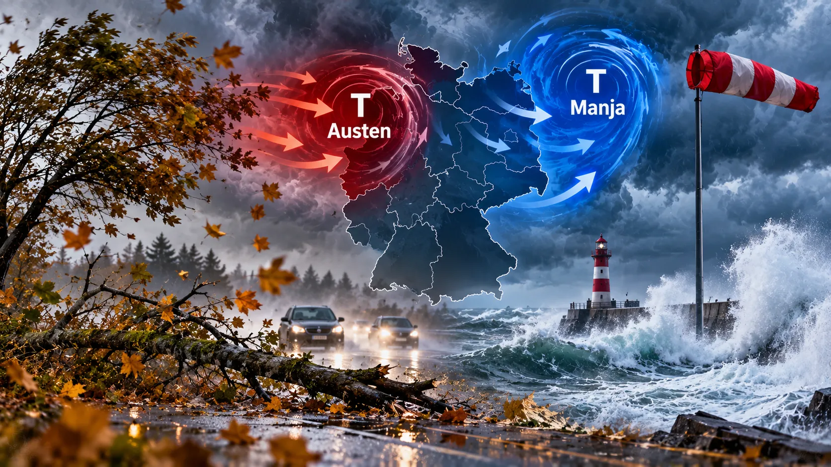 Almanya'da hafta sonu fırtına alarmı: Kuzey ve batı bölgeleri için peş peşe uyarılar!