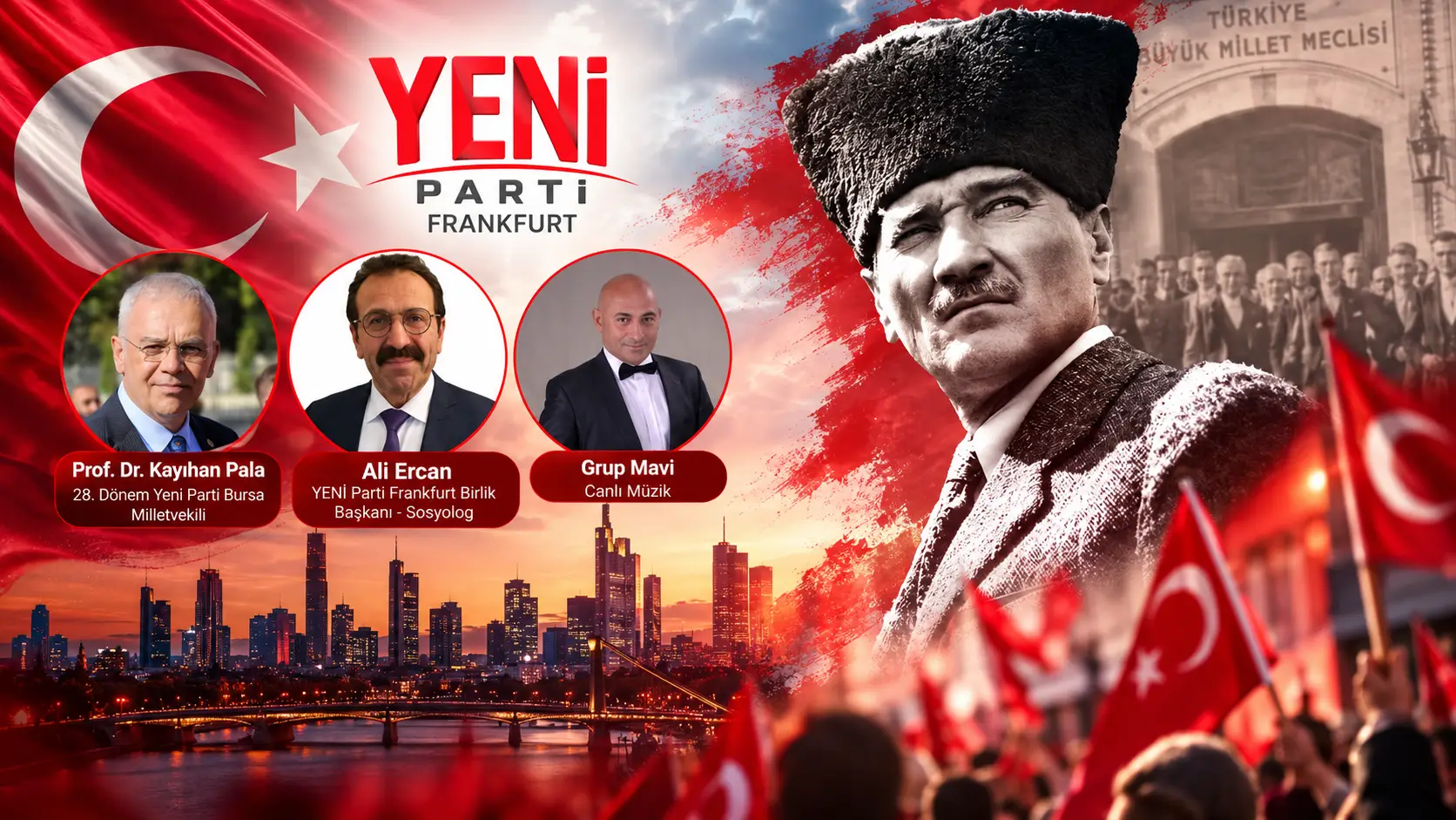 Yeni Parti Frankfurt Birliği'nden Cumhuriyet Bayramı etkinliği