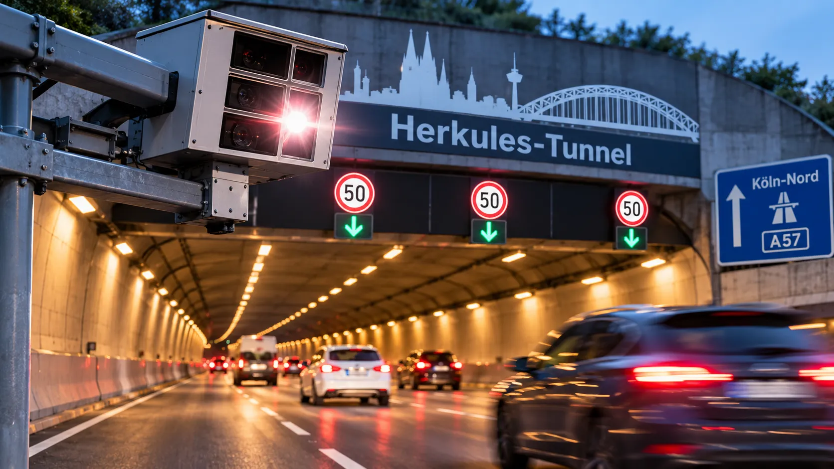 Köln'de sürücüler dikkat: Yeni hız kamerası bugün devreye giriyor