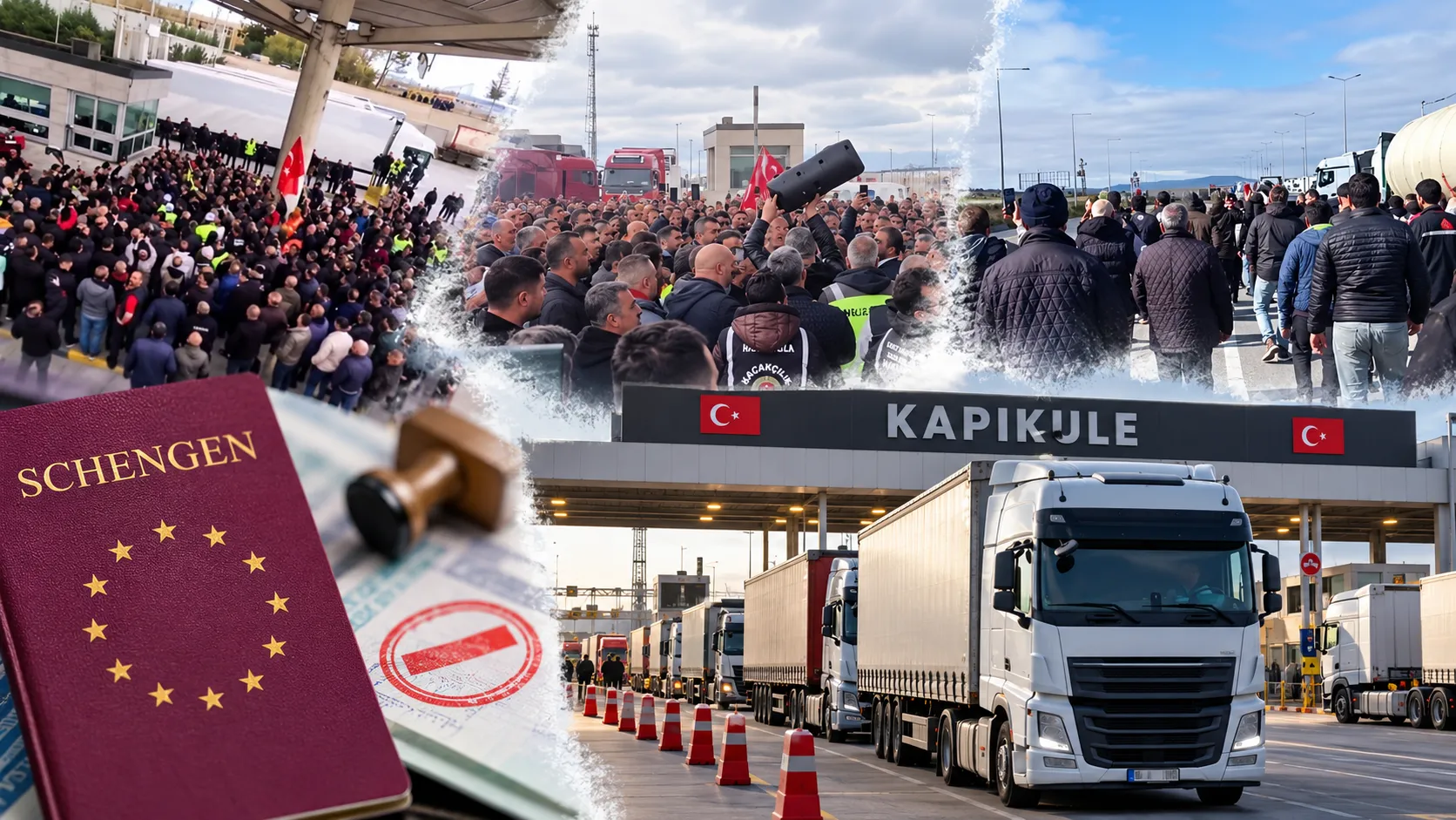 Türkiye'den Avrupa'ya TIR geçişleri durduruldu! Schengen vizesi krizi büyüyor