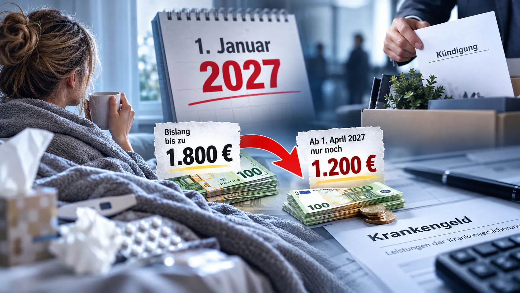 Almanya'da hastayken işini kaybedenlere kötü haber: 2027'de Krankengeld düşecek