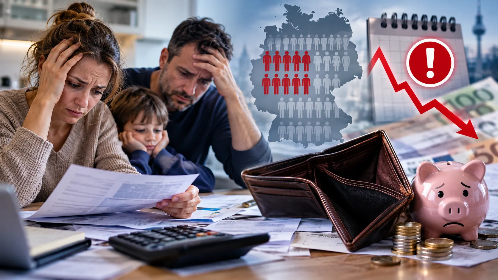 Almanya'da her iki kişiden birinin birikimi üç ay bile yetmiyor